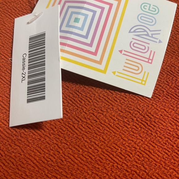 LuLaRoe Cassie Skirt. Burnt Orange. 2XL - Picture 2 of 2